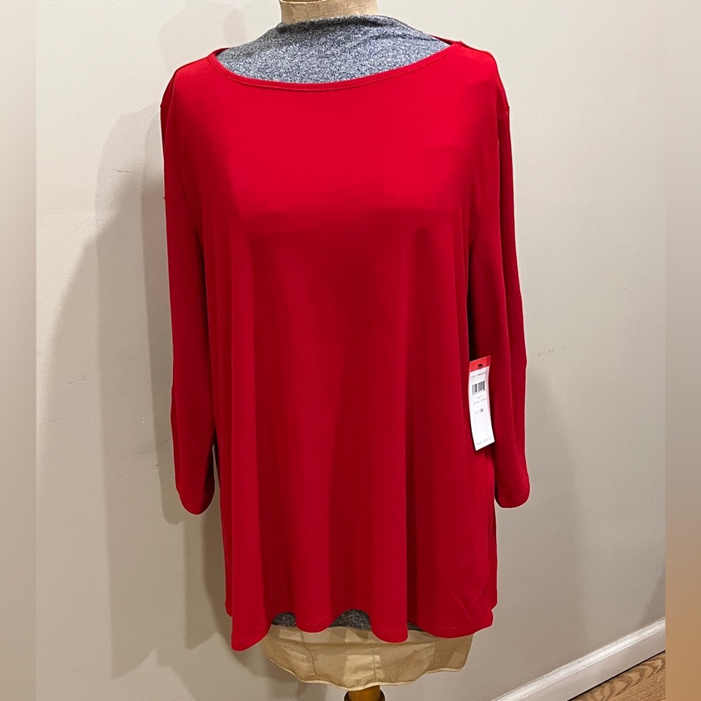 Red blouse